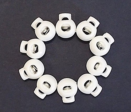 10 Kordelstopper 1-Loch Kunststoff weiß bis 5 mm Kordelstärke 10 Kordelstopper 1-Loch Kunststoff weiß bis 5 mm Kordelstärke von Großhandel für Schneiderbedarf