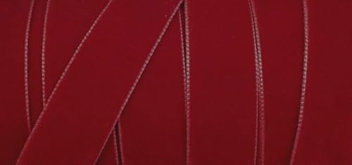 1m Samtband dunkelrot 50mm von Großhandel für Schneiderbedarf