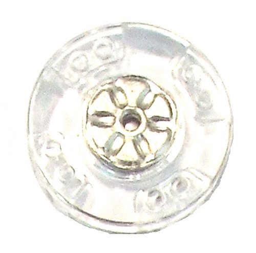 Großhandel für Schneiderbedarf 5 Stück Snap Fastener Kunststoff/Metall 25 mm Rund Transparent5 von Großhandel für Schneiderbedarf