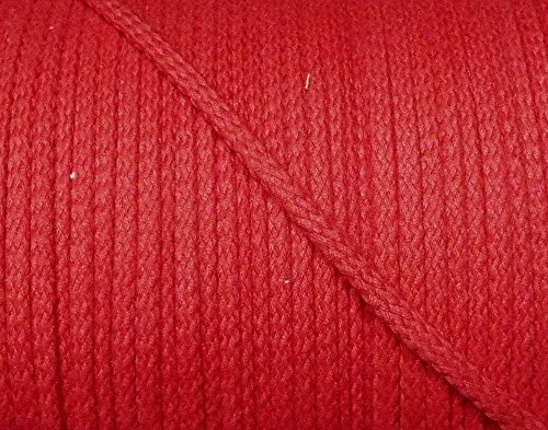 5 m Baumwollkordel 5 mm rot von Großhandel für Schneiderbedarf