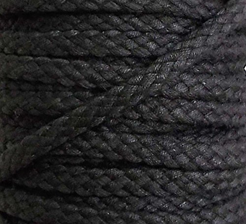 5 m Baumwollkordel 6 mm schwarz 5 m Baumwollkordel 6 mm schwarz von Großhandel für Schneiderbedarf