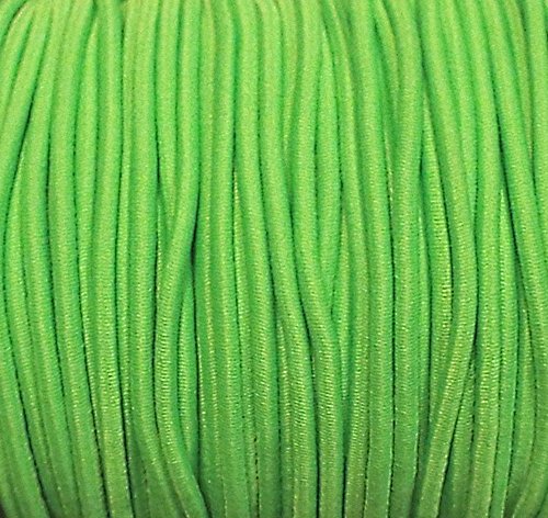 Großhandel für Schneiderbedarf 5 m elastische Kordel/Gummikordel neon grün 2,5 mm 1,05 €/m von Großhandel für Schneiderbedarf
