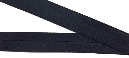 9 m Baumwollschrägband schwarz 20 mm vorgefalzt 9 m Baumwollschrägband schwarz 20 mm vorgefalzt von Großhandel für Schneiderbedarf