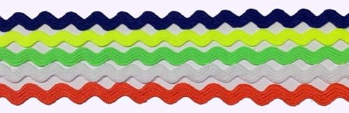 Kreativ Sortiment 10 m Zackenlitze 8-10mm 5 Farbe je 2m Kreativ Sortiment 10 m Zackenlitze 8-10mm 5 Farbe je 2m von Großhandel für Schneiderbedarf