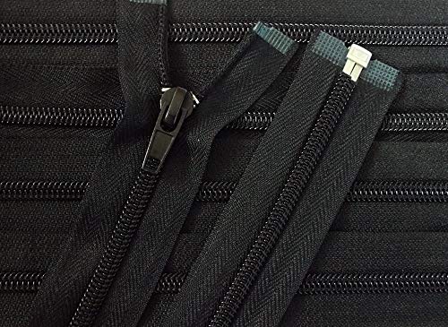 Reißverschluß Kunststoff Spirale teilbar für Jacken 100 cm schwarz von Großhandel für Schneiderbedarf