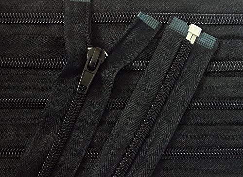 Reißverschluß Kunststoff Spirale teilbar für Jacken 100 cm schwarz von Großhandel für Schneiderbedarf