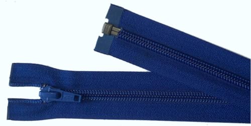 Reißverschluß Kunststoff Spirale teilbar für Jacken 52 cm blau Reißverschluß Kunststoff Spirale teilbar für Jacken 52 cm blau von Großhandel für Schneiderbedarf