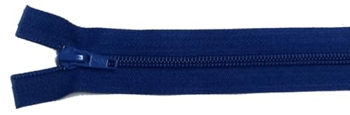 Reißverschluß Kunststoff teilbar für Jacken 45 cm blau von Großhandel für Schneiderbedarf