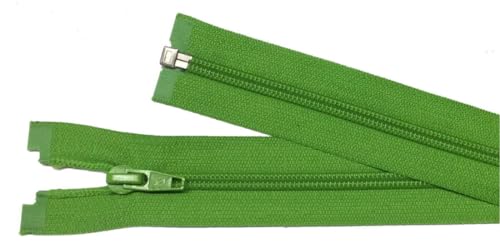 Reißverschluß Kunststoff teilbar für Jacken 75 cm apfel grün von Großhandel für Schneiderbedarf