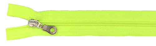 Reißverschluß Kunststoff teilbar für Jacken 80 cm neon von Großhandel für Schneiderbedarf