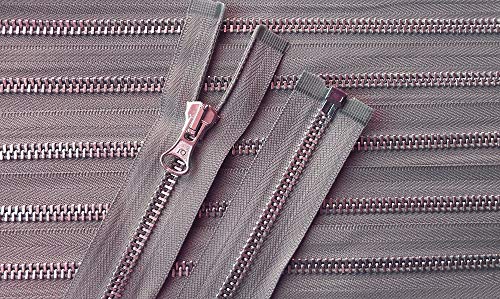 Reißverschluß Metall teilbar für Jacken YKK 72 cm hellgrau Silber Reißverschluß Metall teilbar für Jacken YKK 72 cm hellgrau Silber von Großhandel für Schneiderbedarf