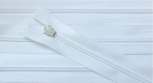 Reißverschluß für Bettwäsche Kunststoff Nicht teilbar 80 cm weiß mit Spezial Bettwäsche Schieber Metall silber Reißverschluß für Bettwäsche Kunststoff Nicht teilbar 80 cm weiß mit Spezial Bettwäsche Schieber Metall silber von Großhandel für Schneiderbedarf
