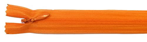 Reißverschluß nahtverdeckt 20 cm orange von Großhandel für Schneiderbedarf