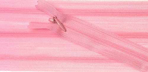 Großhandel für Schneiderbedarf Reißverschluß 22 cm rosa Metall von Großhandel für Schneiderbedarf