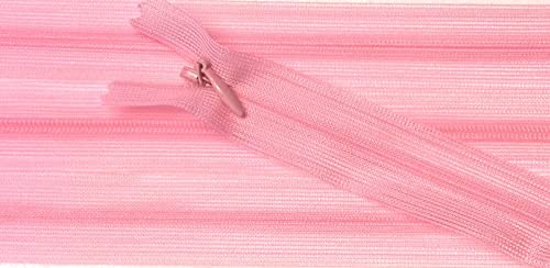 Reißverschluß nahtverdeckt nahtfein 22 cm rosa von Großhandel für Schneiderbedarf