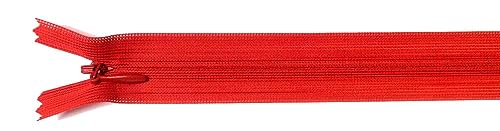 Großhandel für Schneiderbedarf Reißverschluß nahtverdeckt nahtfein 60 cm rot von Großhandel für Schneiderbedarf