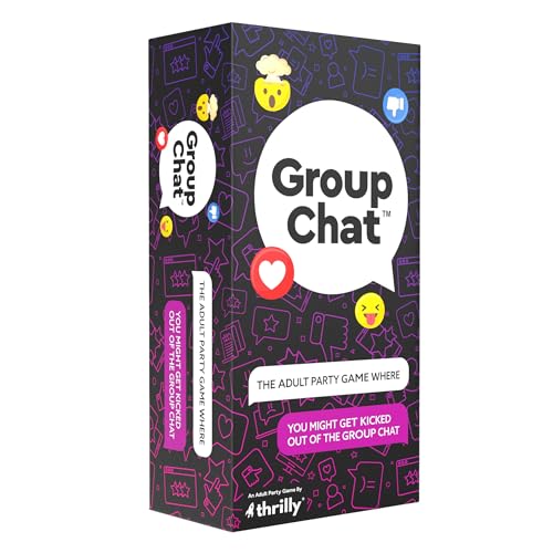 Group Chat - Lustiges Partyspiel mit Textnachrichten für Erwachsene | Bauen Sie wilde Gruppenfäden mit 400 Karten, Abstimmungsmarken & "Bitte nicht stören" Zeichen | Spaß für Spieleabend & Partys von Group Chat