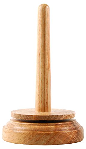 Groves Holzspinn garn und Fadenhalter, Holz, Braun, 9.5 x 9.5 x 16 cm von Groves