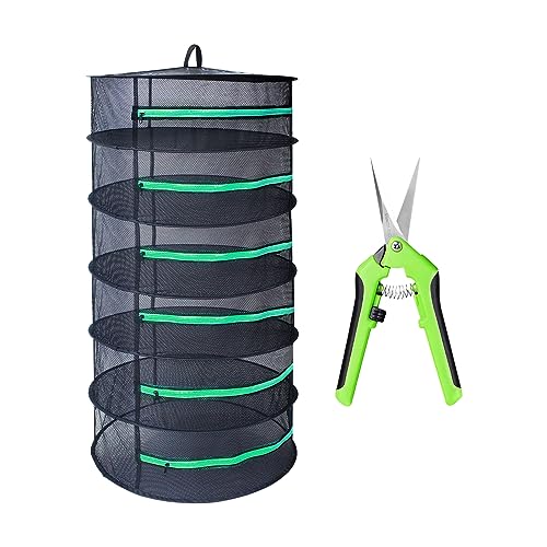 Growsun Kräuter-Trockenständer mit grünem Reißverschluss, 6 Ebenen, 61 x 122 cm, Schwarz Growsun Kräuter-Trockenständer mit grünem Reißverschluss, 6 Ebenen, 61 x 122 cm, Schwarz von Growsun