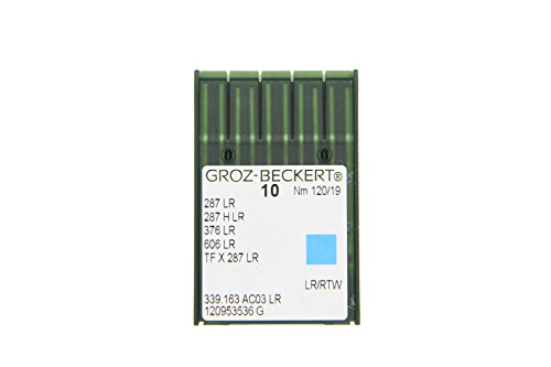Groz-Beckert 10er Packung Nähnadeln (Ganzes Sortiment) (Auswahl) (34 LR | Rundkolben und Schneidspitze | Nm. 120/19) von Groz-Beckert