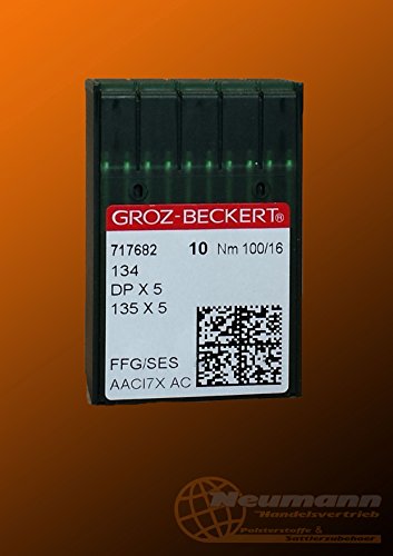 GROZ-BECKERT Nähmaschinennadeln | 10 Stück (10 Nm 100/16) von Groz-Beckert