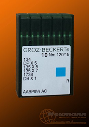 GROZ-BECKERT Nähmaschinennadeln | 10 Stück (10 Nm 120/19) von Groz-Beckert