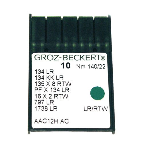 GROZ-BECKERT Nähmaschinennadeln | 10 Stück (10 Nm 140/22 LR-RTW) von Groz-Beckert