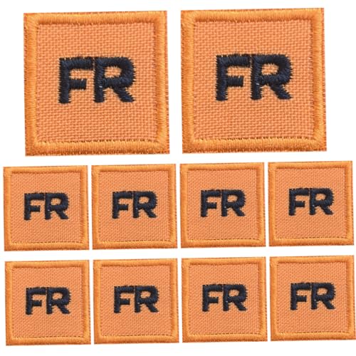 10pcs FR -Flecken für Kleidung Ersatz Stickerei Patch Set Eisen auf Flecken 1x1 Zoll Fr lustiger DIY -Aufkleber für Jeans Jackets Rucksackpatches von Grtheenumb