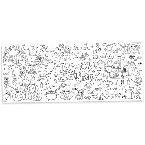 Färben Sie Tischdecke, 30 x 72 Zoll DIY Halloween Themen -Malvorlagen für Home School Halloween Party, Style 2 Färbung Tischdecke Färben Sie Tischdecke, 30 x 72 Zoll DIY Halloween Themen -Malvorlagen für Home School Halloween Party, Style 2 Färbung Tischdecke von Grtheenumb