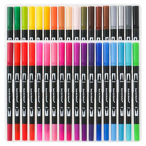 Grtheenumb Dual Pinselmarker Stifte, Farbmarkierungen 36 farbige Dual -Pinsel -Marker -Stifte Note Nehmen Sie das Schreiben von Färben für Bücher Aquarell Stift Set Grtheenumb Dual Pinselmarker Stifte, Farbmarkierungen 36 farbige Dual -Pinsel -Marker -Stifte Note Nehmen Sie das Schreiben von Färben für Bücher Aquarell Stift Set von Grtheenumb