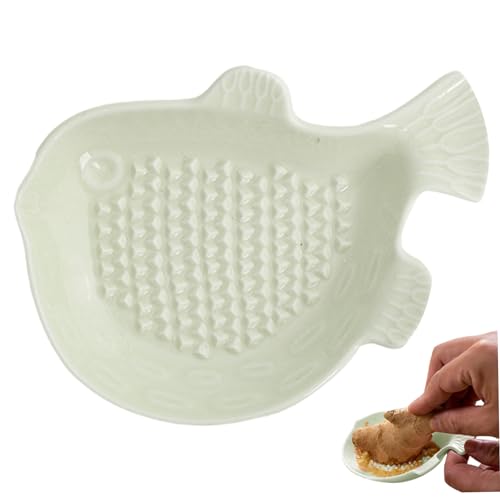 Ingwer -Reifen -Werkzeug, Ingwer -Reifenwerkzeug süßes Keramik -Knoblauch -Globefish -Mühle 4.7x3.5 '' Knoblauchplatte Einfach zu reinigend zu reinigen Mincer für Zuhause von Grtheenumb