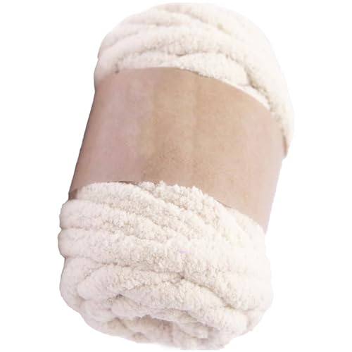 Klobiges Garn für Häkeln 250 g Strick -Chenille -Garn weiche dicke DIY Flauschige klobige Wolle für Decken Pullover Schals beige beige von Grtheenumb