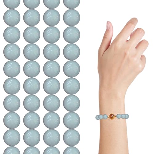 Runde Perlen 46pcs/Set 8 mm natürliche echte lose Perlen runden für Armbänder hellblaue Edelsteine DIY -Kristallenergie -Stein für Armbänder, Schmuckzuarbeiten Runde Perlen 46pcs/Set 8 mm natürliche echte lose Perlen runden für Armbänder hellblaue Edelsteine DIY -Kristallenergie -Stein für Armbänder, Schmuckzuarbeiten von Grtheenumb