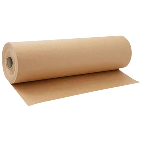 Verpackungspapier, 15 x 394 Zoll braunes Kraftpapierrolle Recycling natürliche Verpackung für Geschenkverpackung, Bewegung, Versand, Post, Handwerk, Bodenabdeckung, Bulletin -Bretter, Tischläufer PA von Grtheenumb