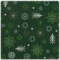 Baumwoll-Stoff "Weihnachtszeit" - Grün von Grün