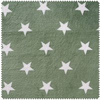 Fleece-Stoff "Sterne" - Grün von Grün
