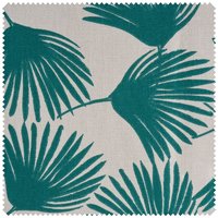 Halbpanama-Stoff "Palmblätter" von Grün