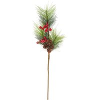 Kiefern-Pick mit Beeren und Zapfen, L 45 cm Kiefern-Pick mit Beeren und Zapfen, L 45 cm von DPI
