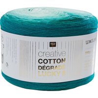 Rico Design Creative Cotton Dégradé Lucky 8 - Farbe 017 von Grün