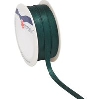 Satinband, 6 mm - Dunkelgrün von PRÄSENT