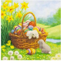 Serviette "Hase im Osterkorb" Serviette "Hase im Osterkorb" von HOME FASHION