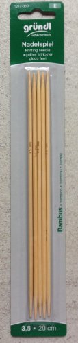 Gründl Strumpfstricknadel Nadelspiel aus Bambus Stärke: 3,50, 20cm Gründl Strumpfstricknadel Nadelspiel aus Bambus Stärke: 3,50, 20cm von Gründl