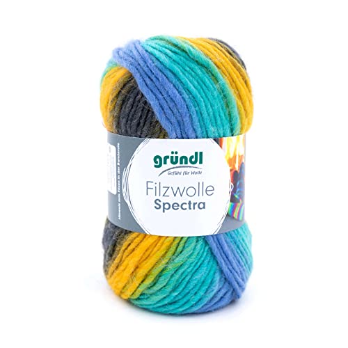 Gründl Filzwolle Spectra, (OEKO-TEX zertifiziert, 100 % Schurwolle zum Filzen, 100 g / 100 m, 1 Knäuel á 100 g), dark sky multicolor Gründl Filzwolle Spectra, (OEKO-TEX zertifiziert, 100 % Schurwolle zum Filzen, 100 g / 100 m, 1 Knäuel á 100 g), dark sky multicolor von Gründl