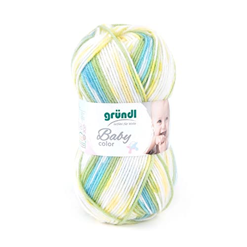 Gründl 3457-04 Garn, 70% Polyacryl 30% Polyamid, Rosa Mehrfarbig, ca. 150 m, 50 gram von Gründl