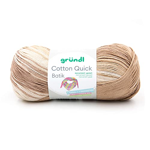 Gründl 4921-08 Cotton Quick Batik Garn, natur-braun-beige, 1 x 100 g Gründl 4921-08 Cotton Quick Batik Garn, natur-braun-beige, 1 x 100 g von Gründl