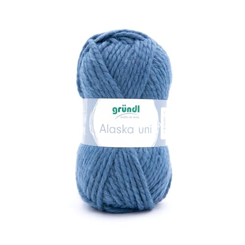 Gründl Alaska Wolle, 80% Polyacryl / 20% Schurwolle, versch. Farben (Fb. 19 jeans) von Gründl