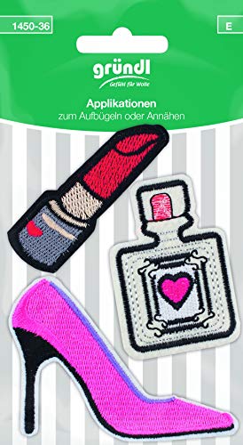 Gründl Applikation Aufbügler Flacon Flicken Aufnäher Bügelflicken Bügelbild von Gründl