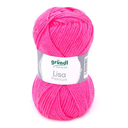 Gründl Garn, Acryl, neonpink, 50 von Gründl