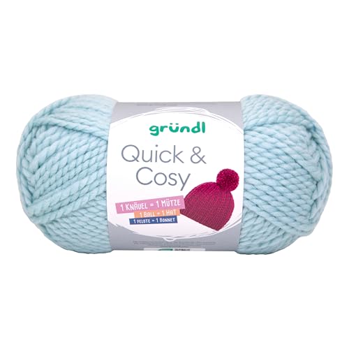 Gründl Quick und Cosy 150 g, Wolle für Stricken und Häkeln, voluminöses Garn, weich und warm, DIY Projekte, Schals, Mützen, Decken, Pullover, Accessoires Farbe 03 Gründl Quick und Cosy 150 g, Wolle für Stricken und Häkeln, voluminöses Garn, weich und warm, DIY Projekte, Schals, Mützen, Decken, Pullover, Accessoires Farbe 03 von Gründl