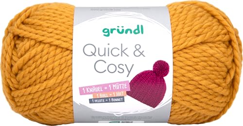Gründl Quick und Cosy 150 g, Wolle für Stricken und Häkeln, voluminöses Garn, weich und warm, DIY Projekte, Schals, Mützen, Decken, Pullover, Accessoires Farbe 05 Gründl Quick und Cosy 150 g, Wolle für Stricken und Häkeln, voluminöses Garn, weich und warm, DIY Projekte, Schals, Mützen, Decken, Pullover, Accessoires Farbe 05 von Gründl